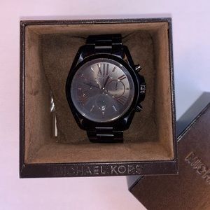 New MK Bradshaw Unisex Chronograph Watch - Black